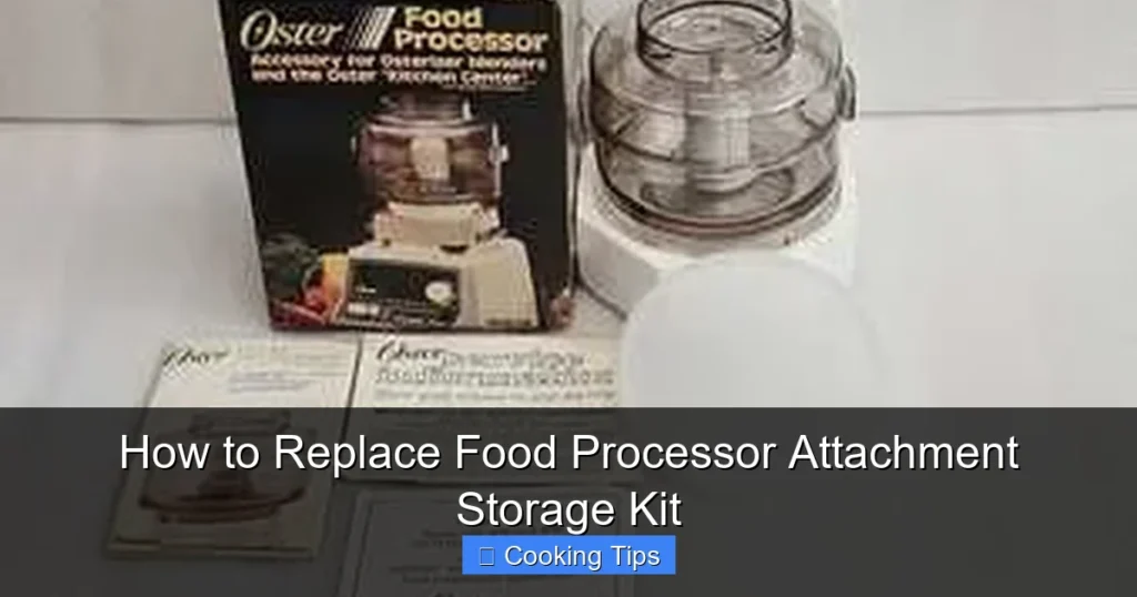 How to Replace Food Processor Attachment Storage Kit