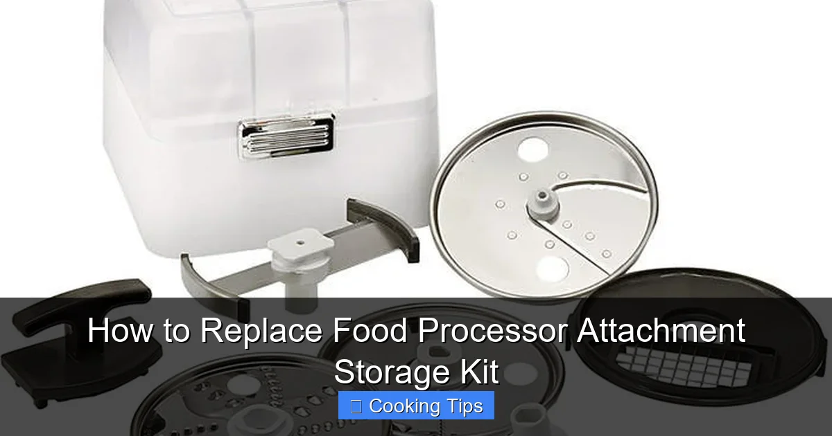 How to Replace Food Processor Attachment Storage Kit