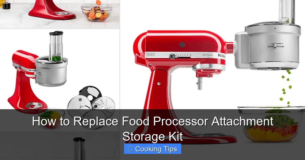 How to Replace Food Processor Attachment Storage Kit