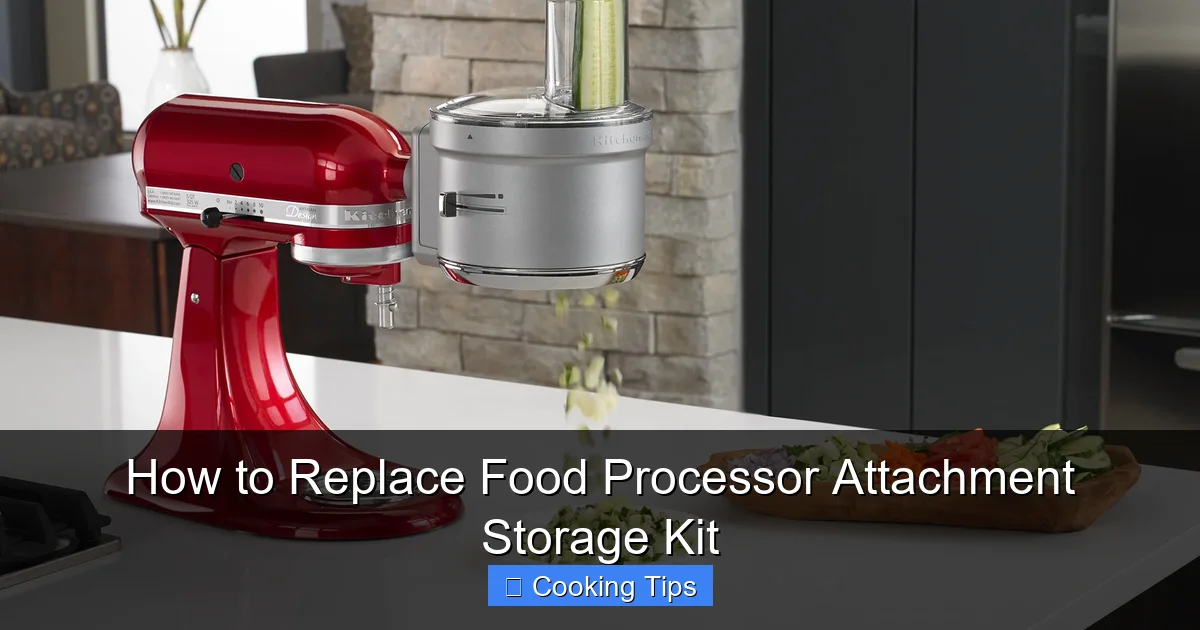 How to Replace Food Processor Attachment Storage Kit