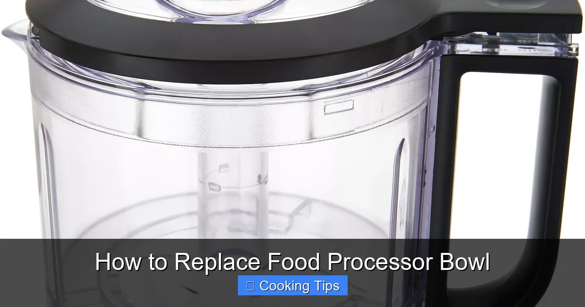 How to Replace Food Processor Bowl