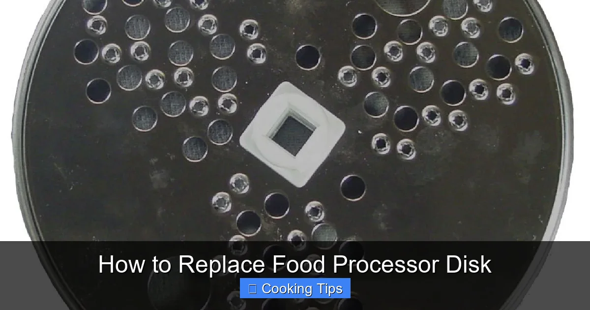 How to Replace Food Processor Disk
