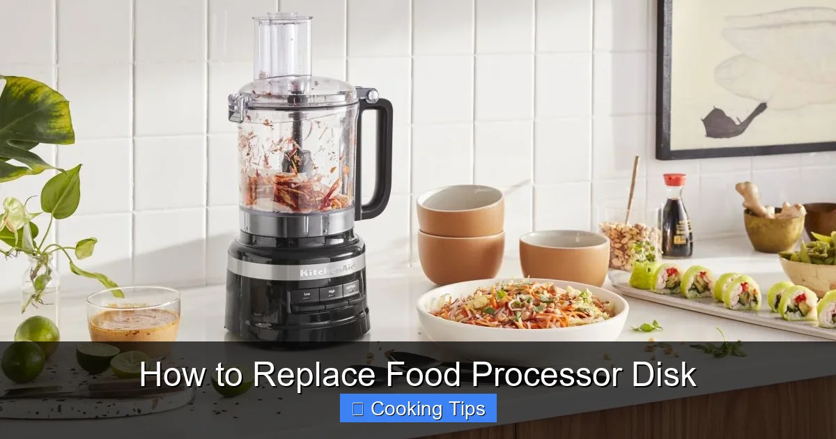 How to Replace Food Processor Disk