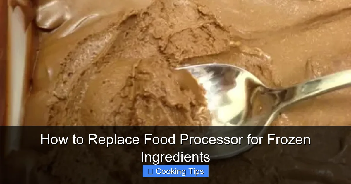 How to Replace Food Processor for Frozen Ingredients