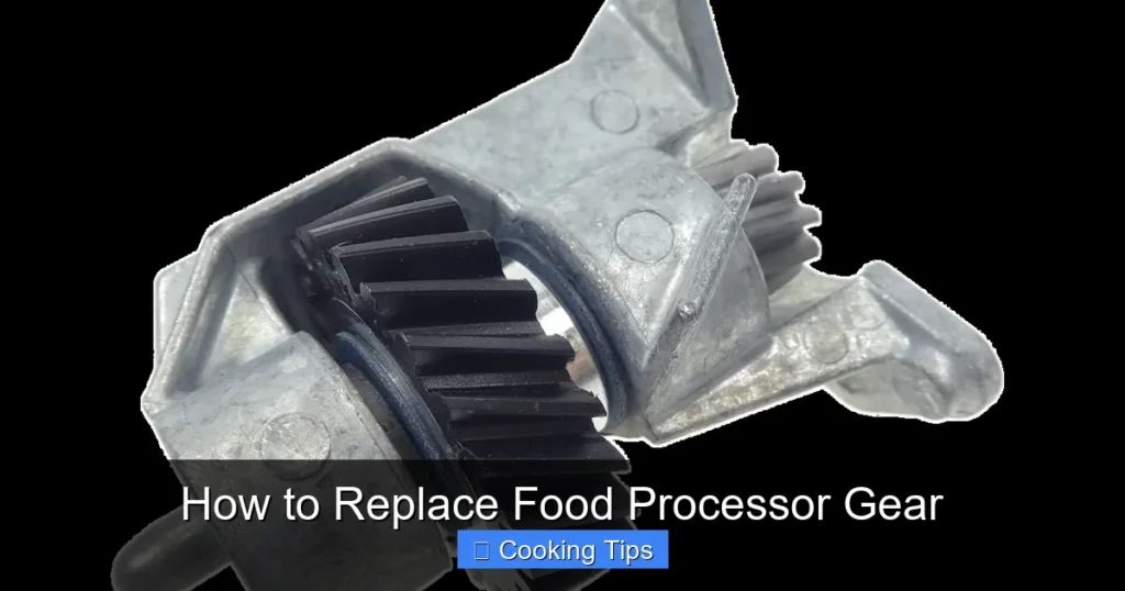 How to Replace Food Processor Gear