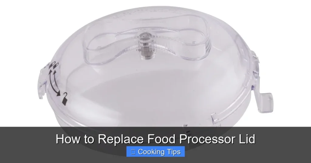 How to Replace Food Processor Lid