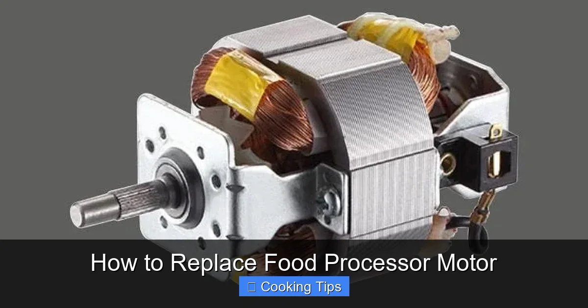 How to Replace Food Processor Motor