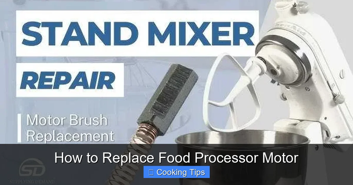How to Replace Food Processor Motor