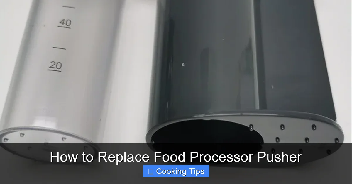 How to Replace Food Processor Pusher