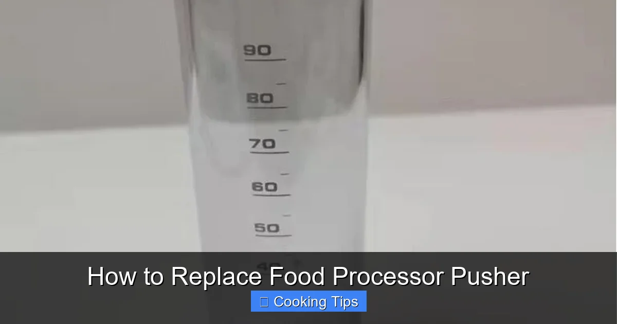 How to Replace Food Processor Pusher