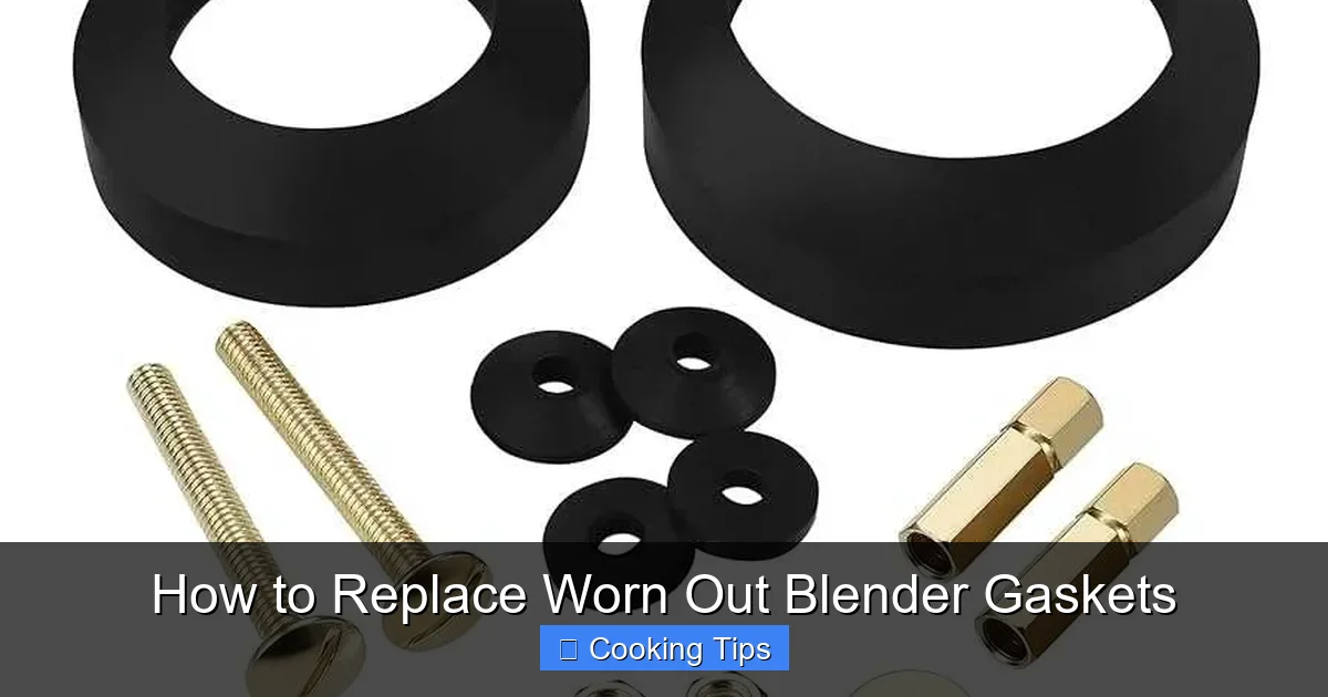 How to Replace Worn Out Blender Gaskets