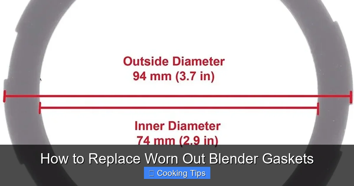 How to Replace Worn Out Blender Gaskets