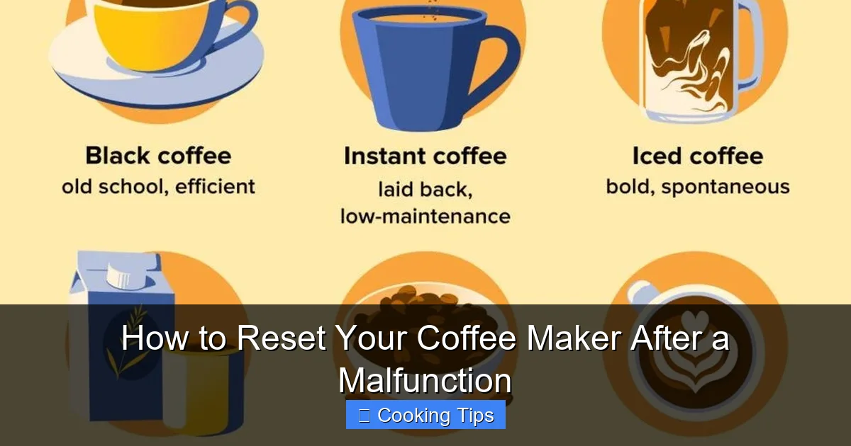 How to Reset Your Coffee Maker After a Malfunction