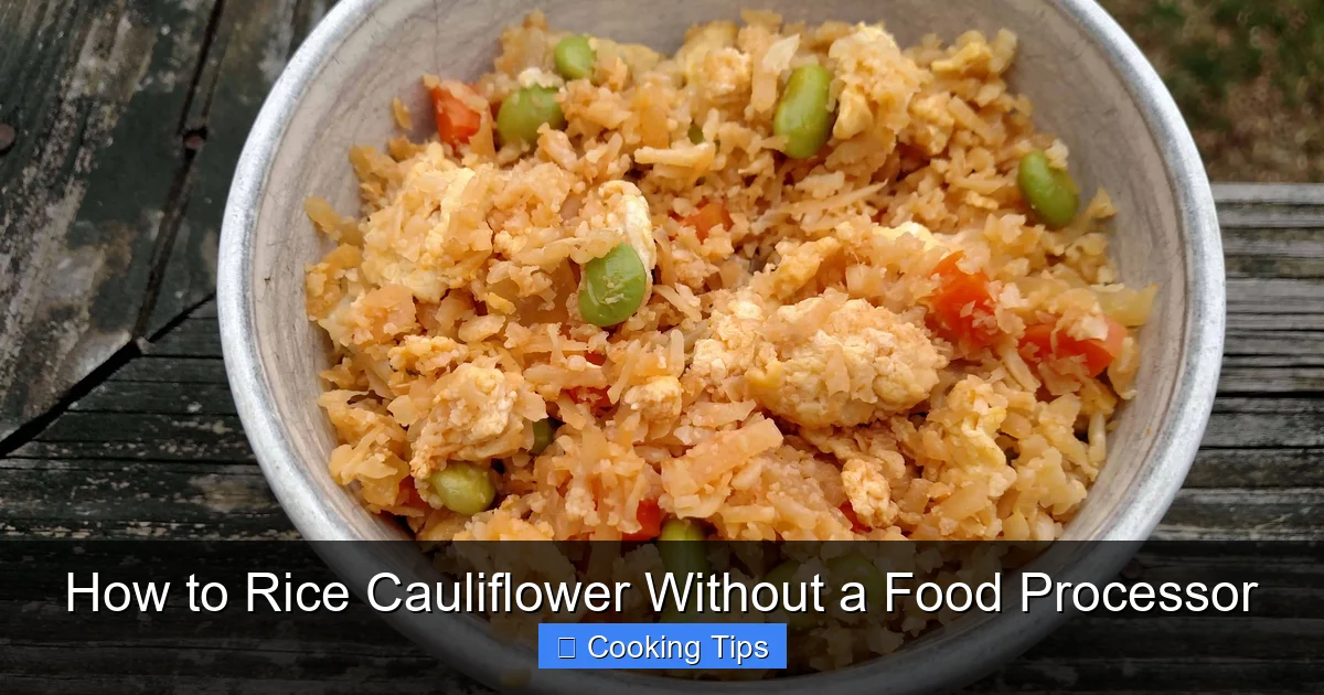 How to Rice Cauliflower Without a Food Processor
