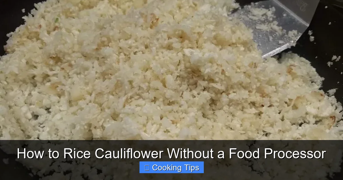 How to Rice Cauliflower Without a Food Processor