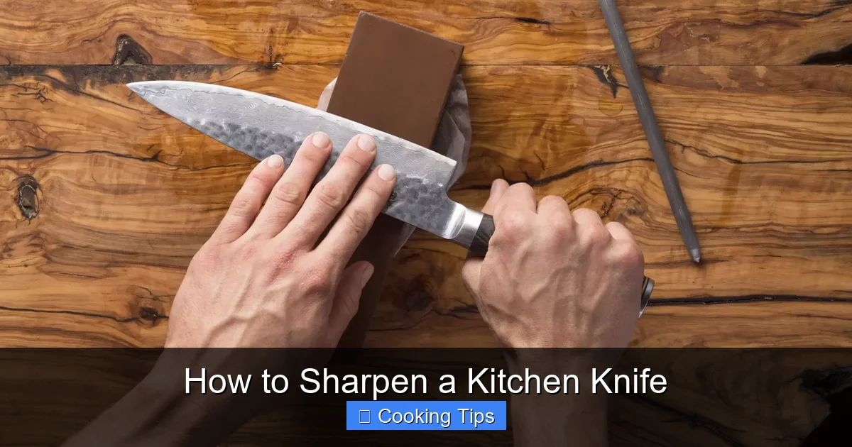 How to Sharpen a Kitchen Knife