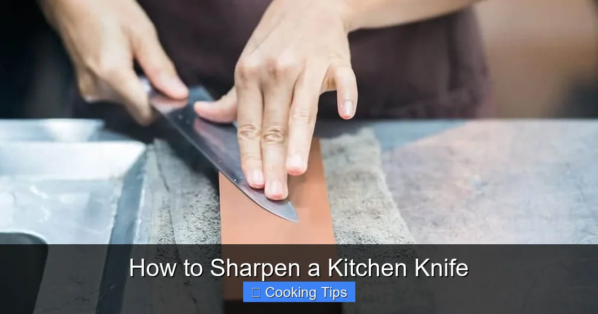 How to Sharpen a Kitchen Knife