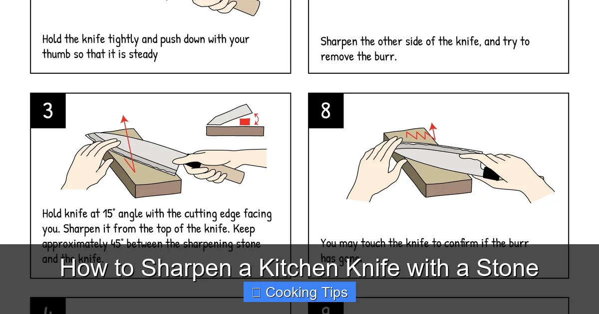How to Sharpen a Kitchen Knife with a Stone