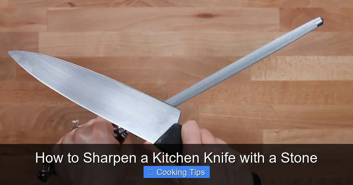 How to Sharpen a Kitchen Knife with a Stone