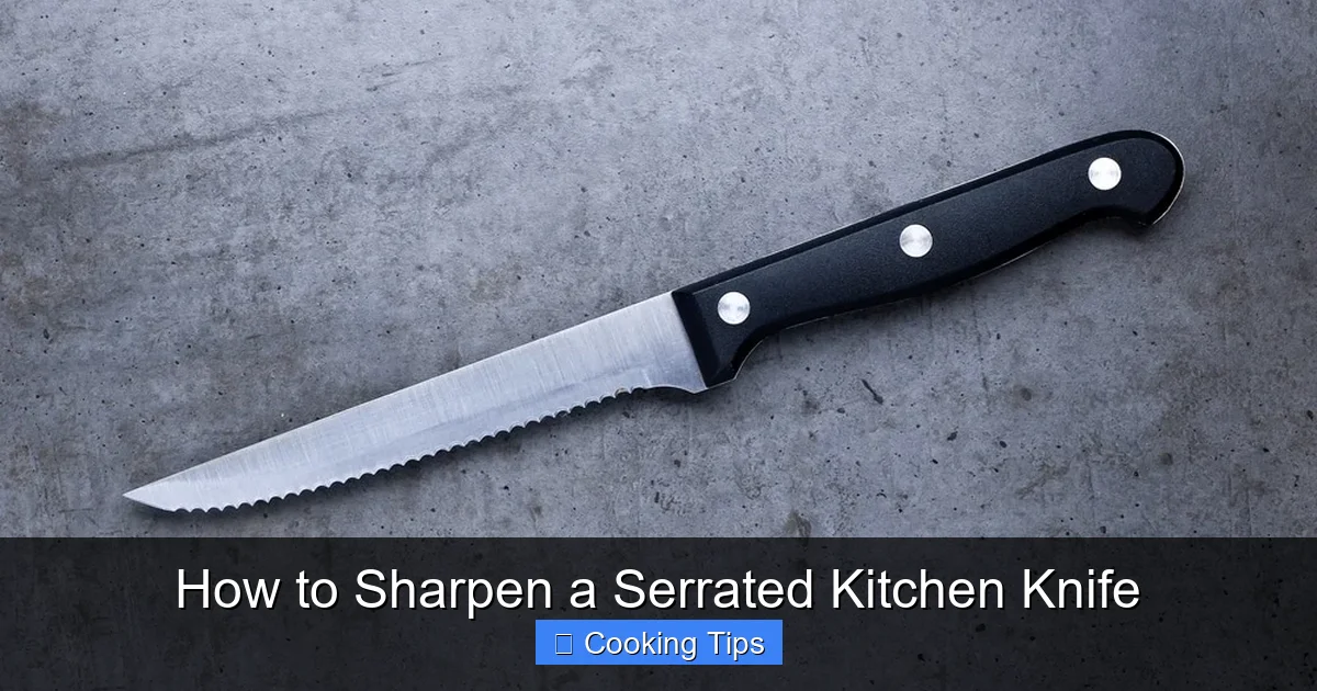 How to Sharpen a Serrated Kitchen Knife