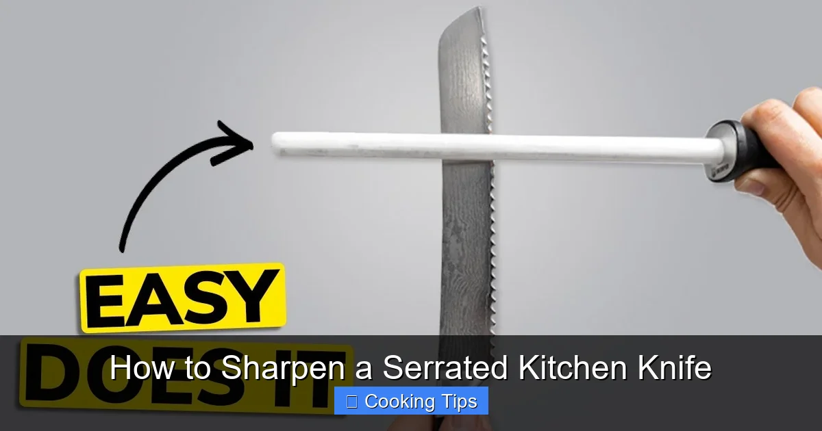How to Sharpen a Serrated Kitchen Knife