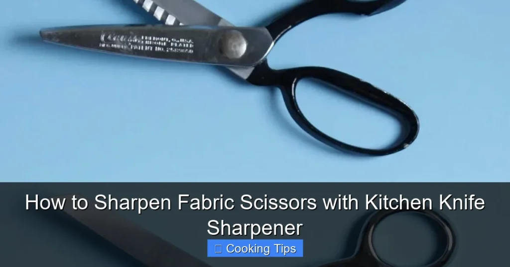 How to Sharpen Fabric Scissors with Kitchen Knife Sharpener