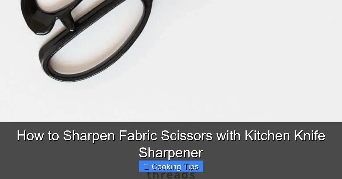 How to Sharpen Fabric Scissors with Kitchen Knife Sharpener