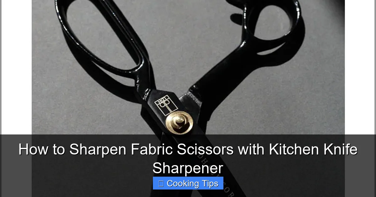 How to Sharpen Fabric Scissors with Kitchen Knife Sharpener