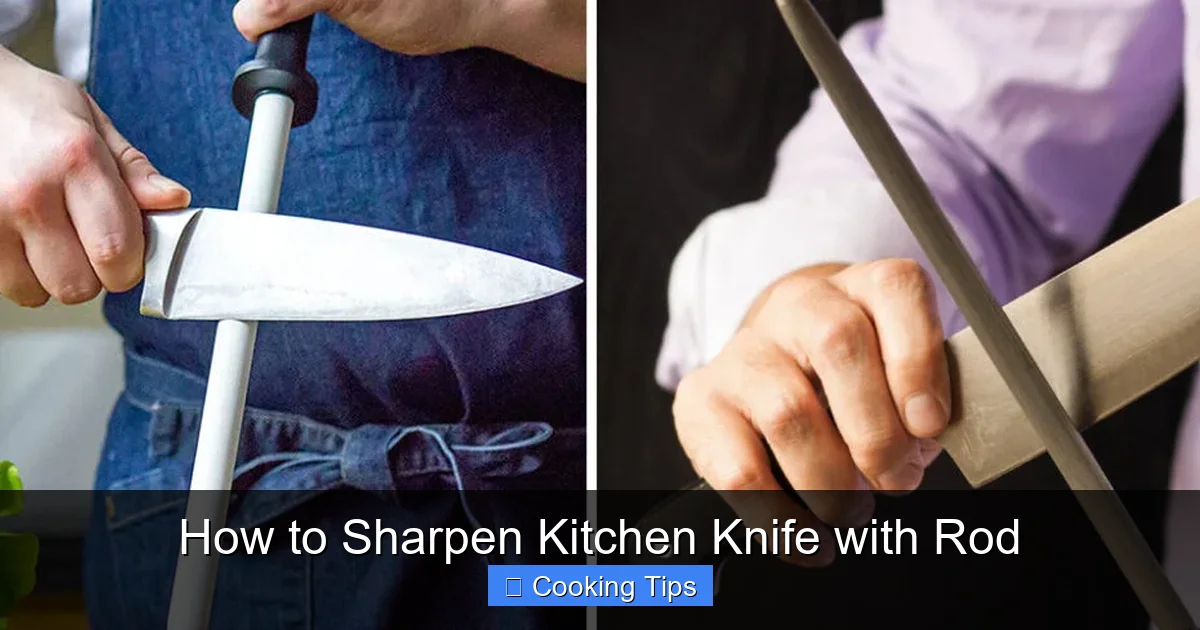 How to Sharpen Kitchen Knife with Rod
