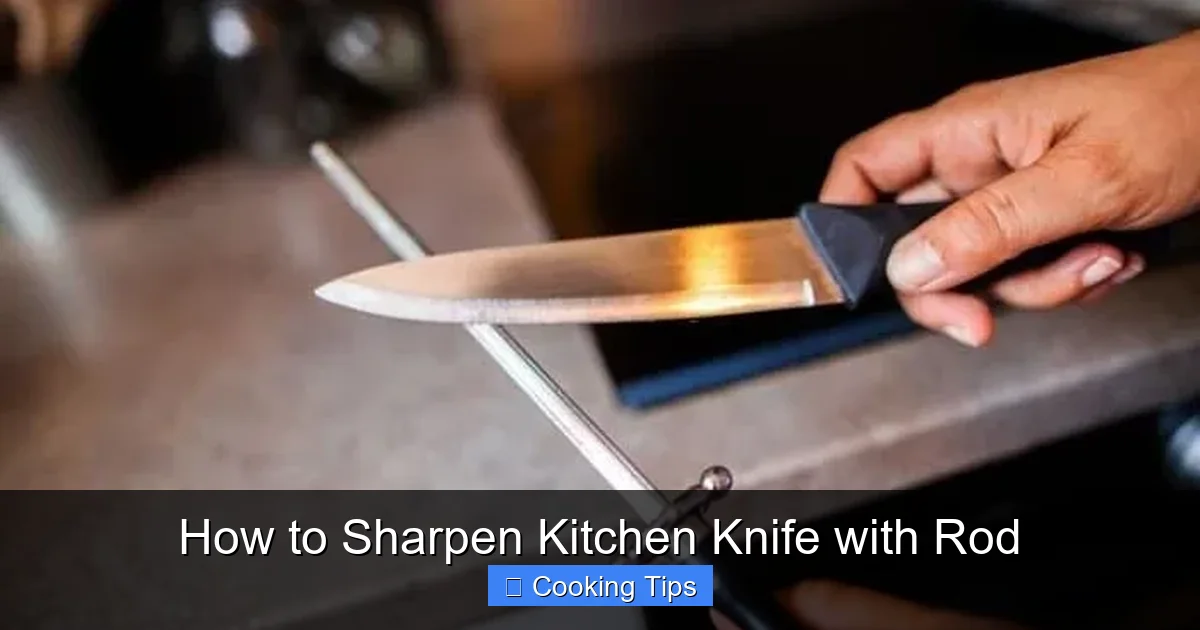 How to Sharpen Kitchen Knife with Rod