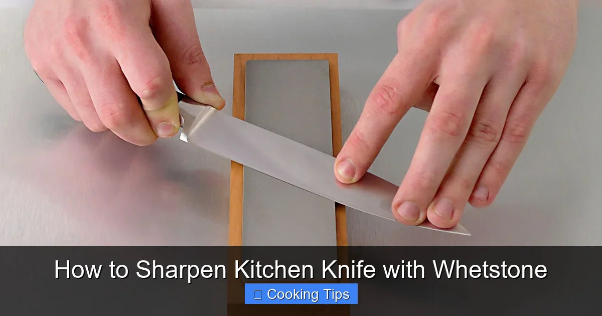 How to Sharpen Kitchen Knife with Whetstone