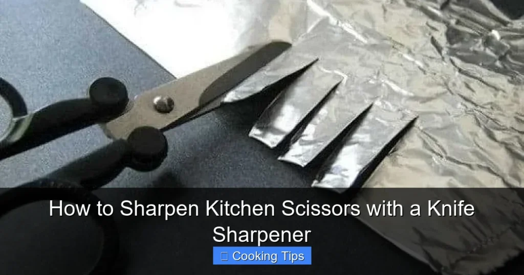 How to Sharpen Kitchen Scissors with a Knife Sharpener