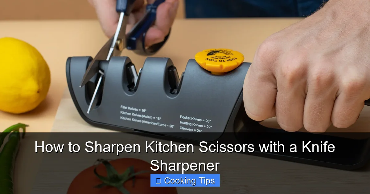 How to Sharpen Kitchen Scissors with a Knife Sharpener