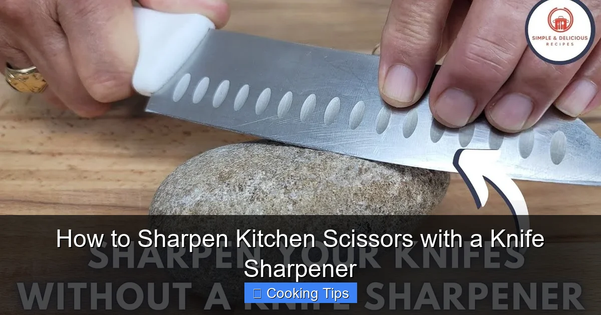 How to Sharpen Kitchen Scissors with a Knife Sharpener