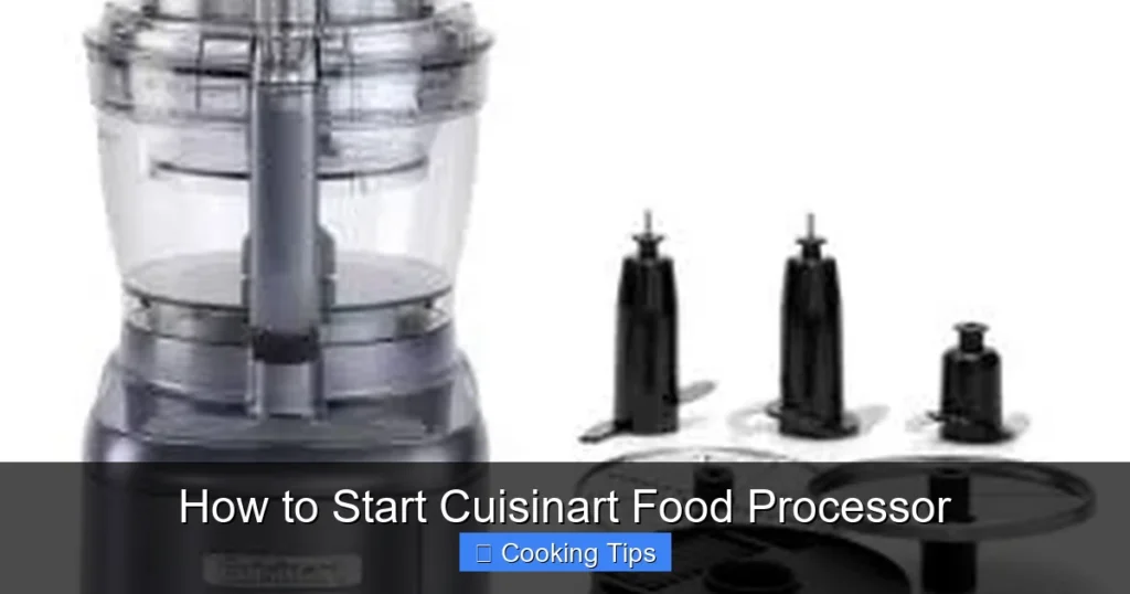 How to Start Cuisinart Food Processor