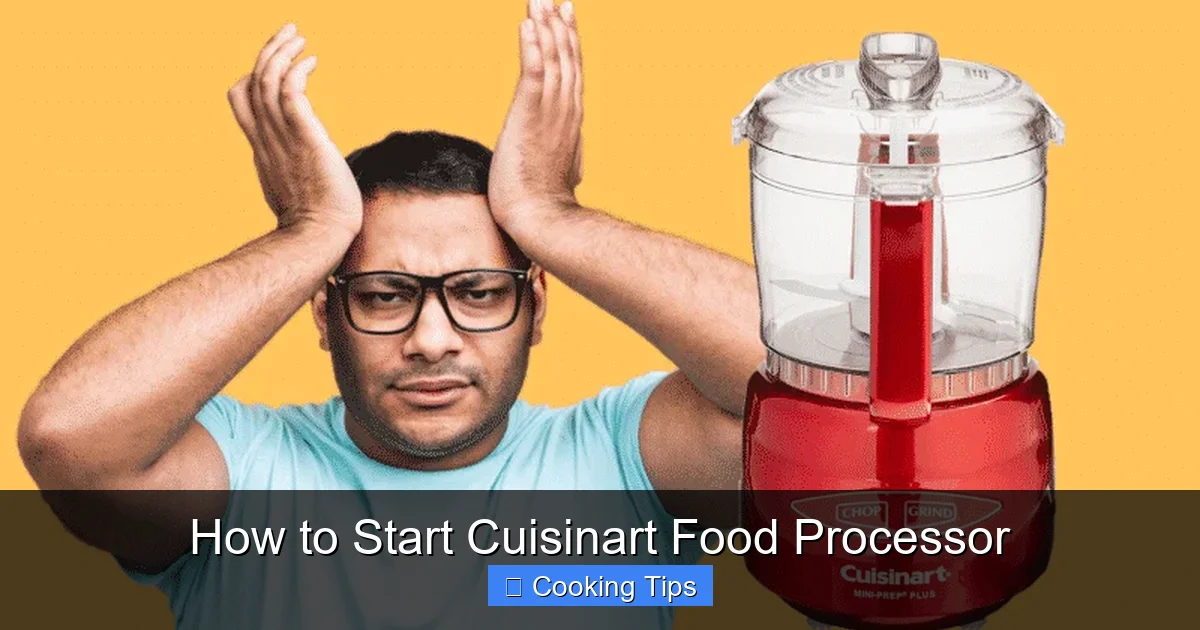 How to Start Cuisinart Food Processor