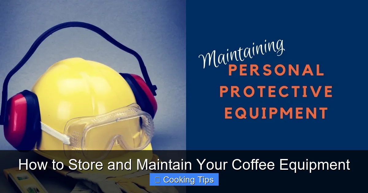 How to Store and Maintain Your Coffee Equipment
