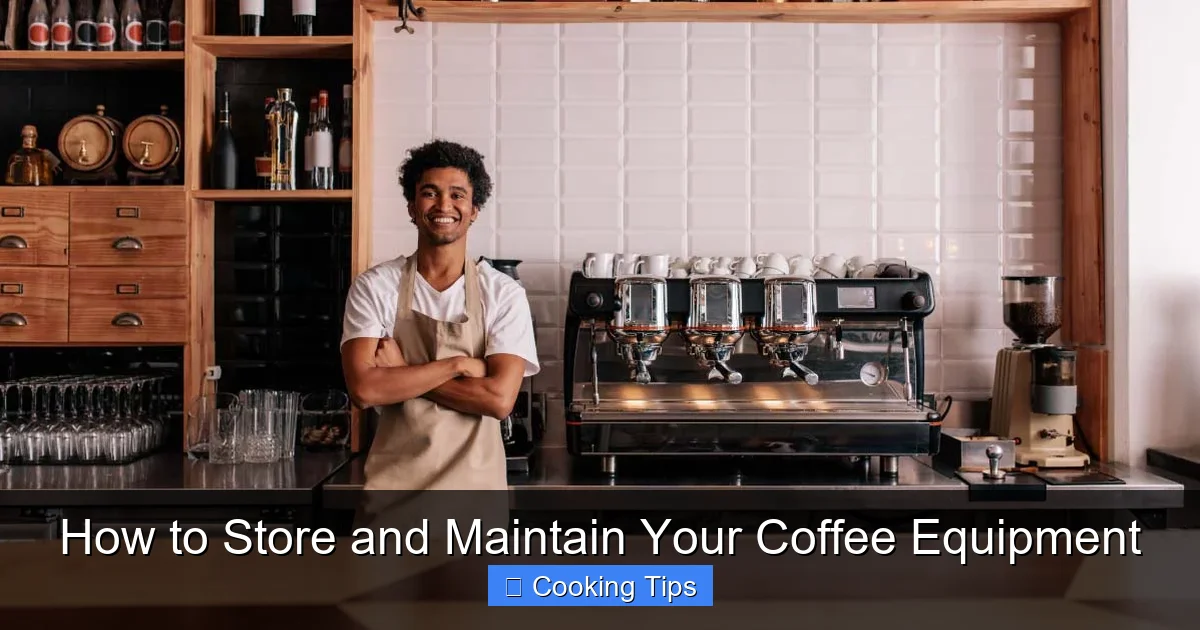 How to Store and Maintain Your Coffee Equipment