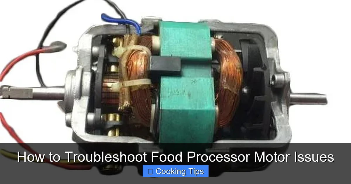 How to Troubleshoot Food Processor Motor Issues