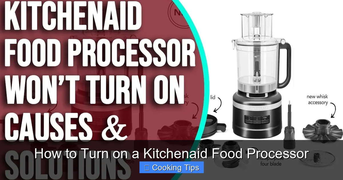 How to Turn on a Kitchenaid Food Processor
