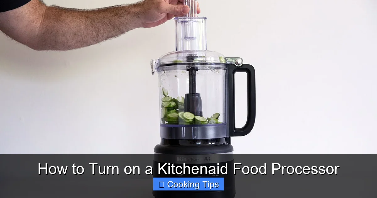 How to Turn on a Kitchenaid Food Processor