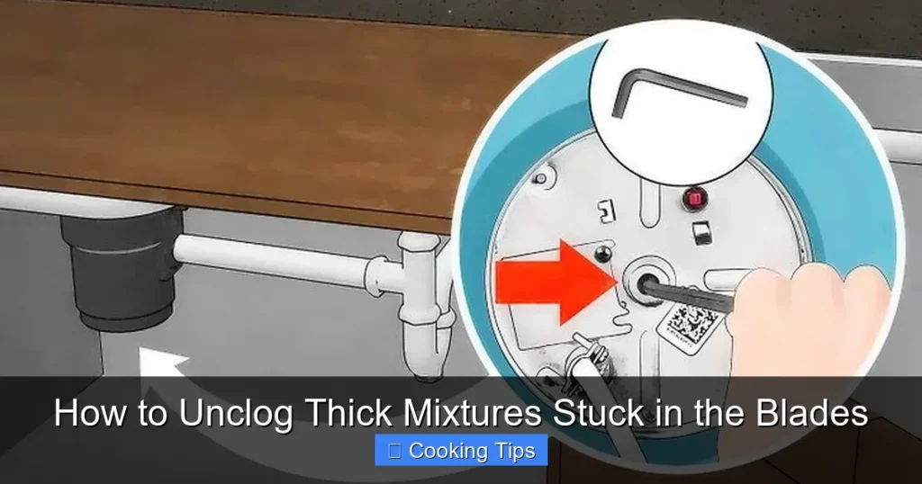 How to Unclog Thick Mixtures Stuck in the Blades