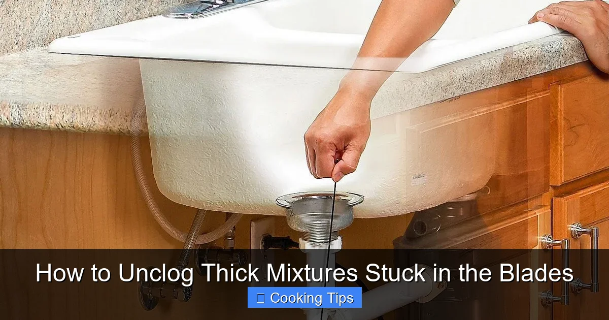 How to Unclog Thick Mixtures Stuck in the Blades