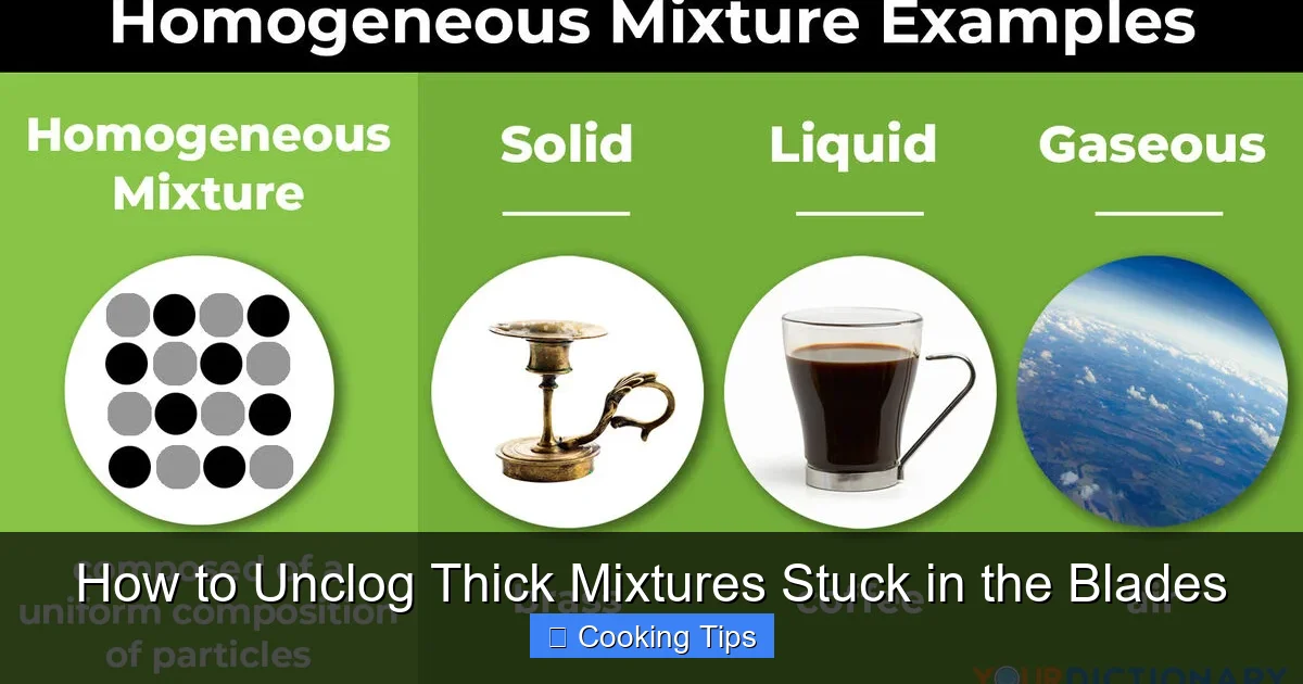 How to Unclog Thick Mixtures Stuck in the Blades