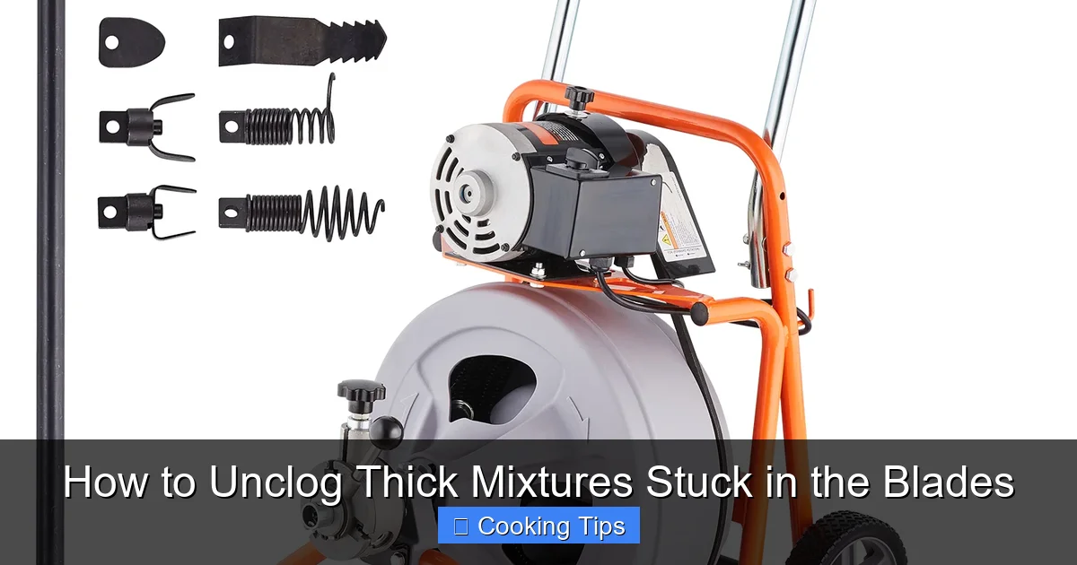 How to Unclog Thick Mixtures Stuck in the Blades
