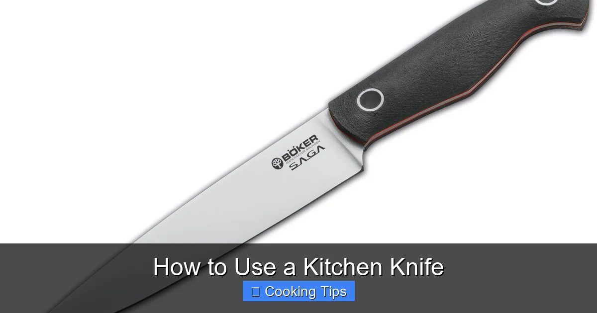 How to Use a Kitchen Knife