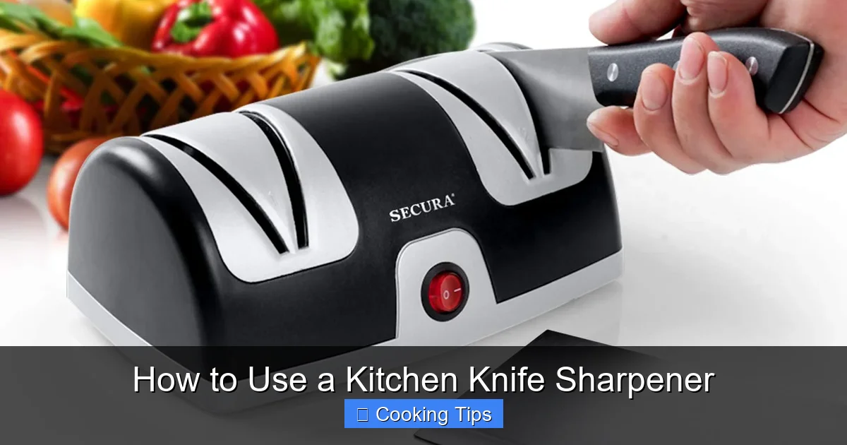 How to Use a Kitchen Knife Sharpener