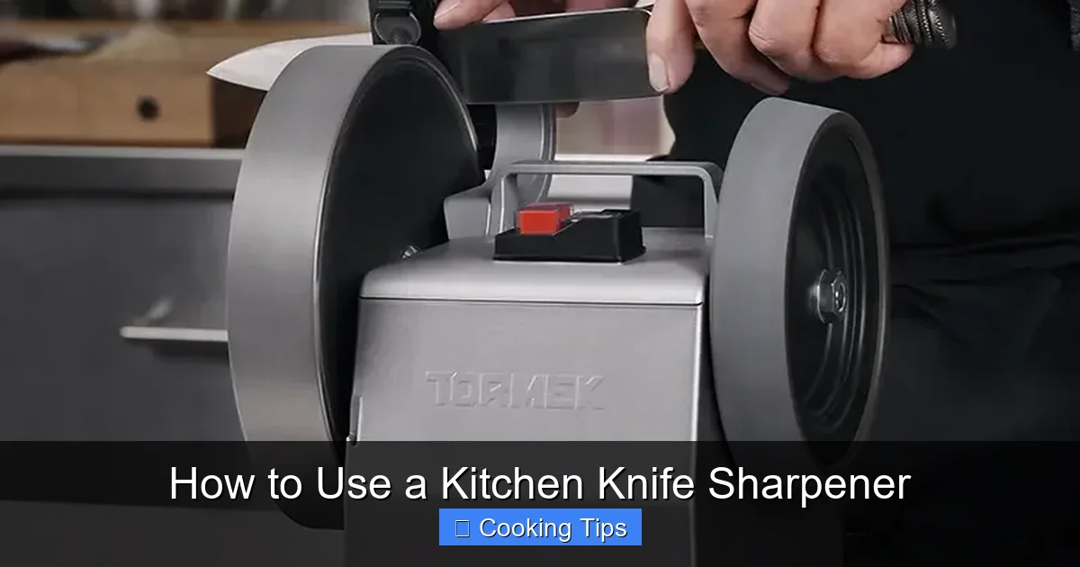 How to Use a Kitchen Knife Sharpener