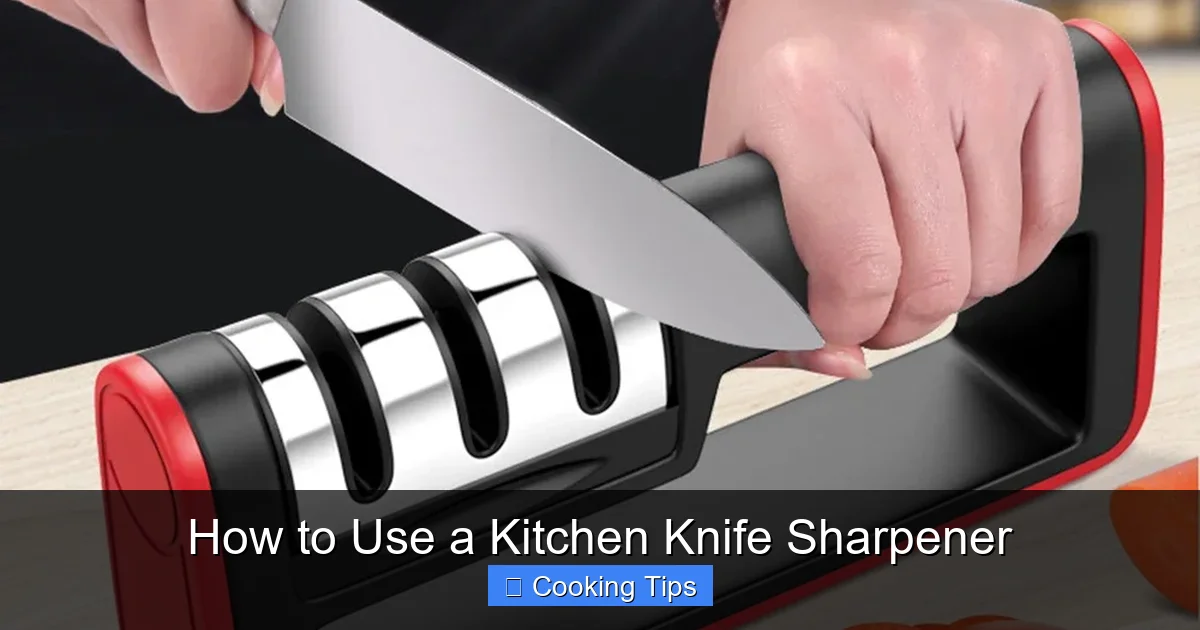 How to Use a Kitchen Knife Sharpener