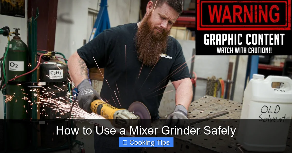 How to Use a Mixer Grinder Safely